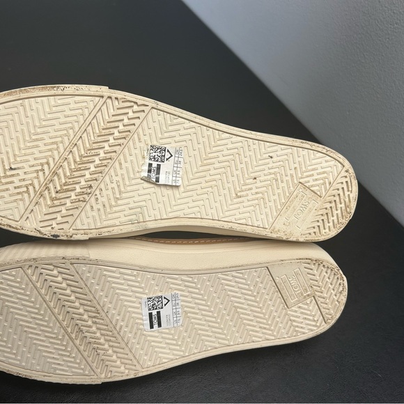 TOMS Black Suede Slip-Ons with Multicolor Tassels - Picture 5 of 5